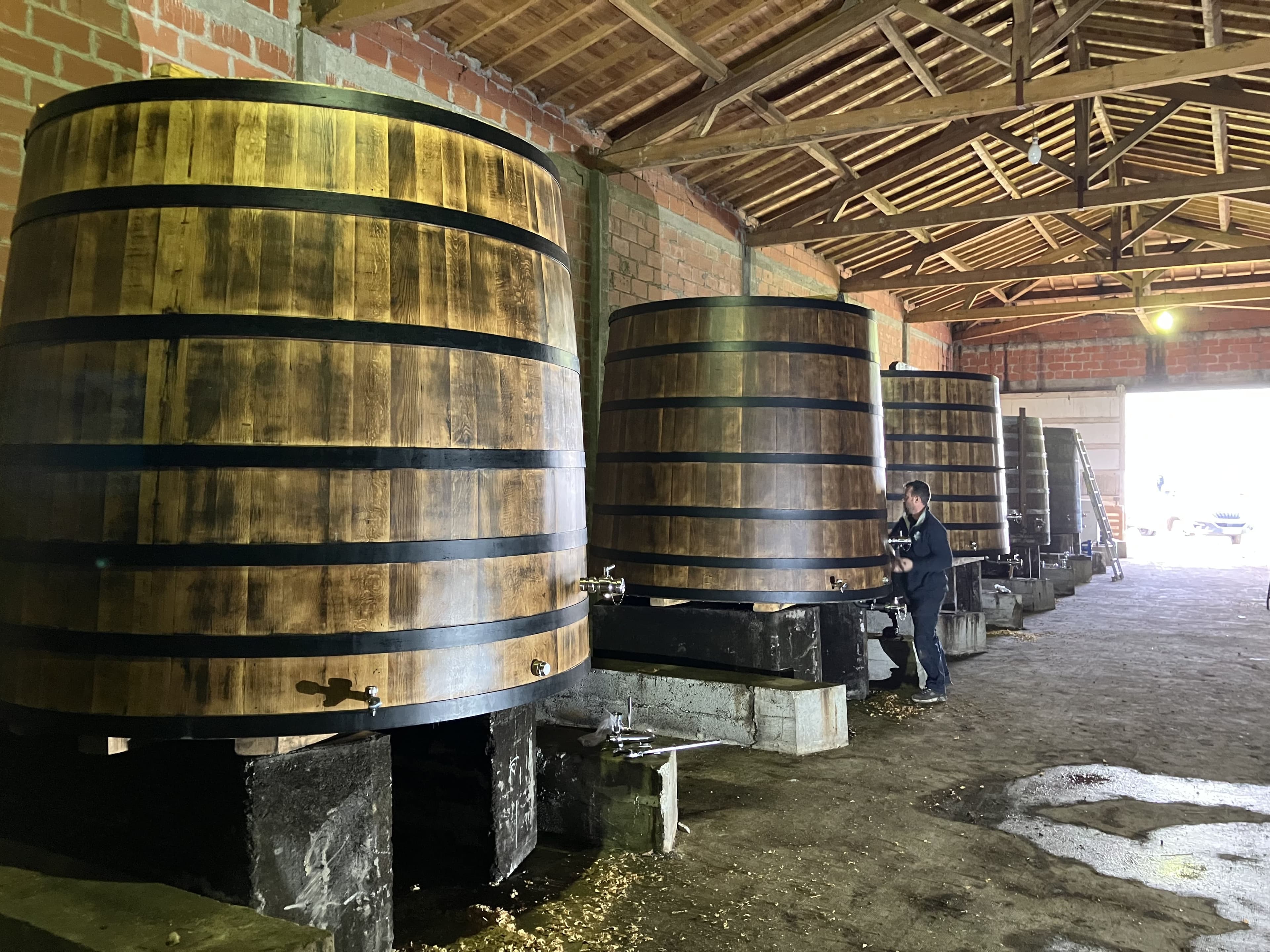 Vue du chai après installation